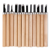 12 tk Professionaalne puidu nikerdamiseks mõeldud peitel-nuga käsitööriistade komplekt lihtsaks üksikasjalikuks nikerdamiseks puidutöötlejatele, mitmeotstarbelised isetegemine