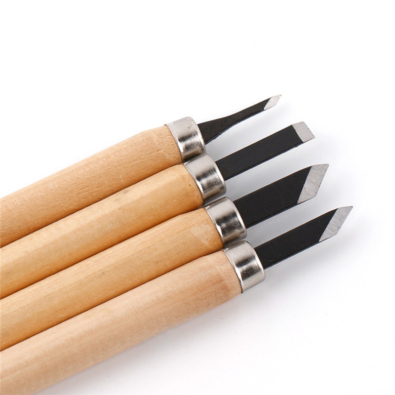 12 tk Professionaalne puidu nikerdamiseks mõeldud peitel-nuga käsitööriistade komplekt lihtsaks üksikasjalikuks nikerdamiseks puidutöötlejatele, mitmeotstarbelised isetegemine