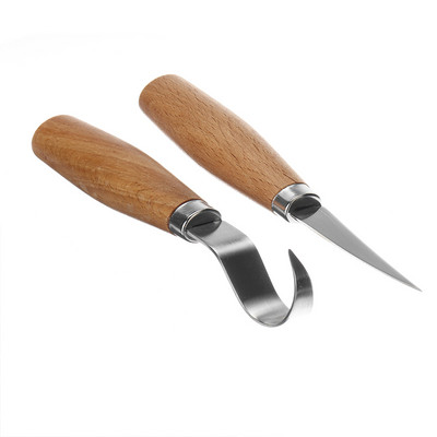 1 τεμάχιο μαχαίρι σκαλίσματος ξυλογλυπτική σμίλη εργαλείων ξυλογλυπτικής σετ ξυλογλυπτική σκάλισμα ξεφλούδισμα κουτάλι γάντζος ξυλογλυπτική εργαλείο