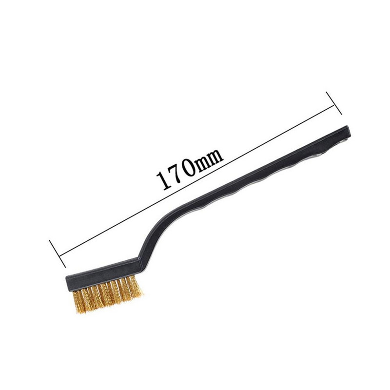 6/10/15 vnt 170 mm mini šepečiai iš nerūdijančio plieno / žalvario / nailono šepetys Dažai Pašalinkite metalą šveitimo poliravimo šlifavimo šepetys