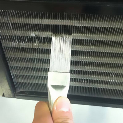 Légkondicionáló kondenzátor bordatisztító kefe tekercs kondenzátor kefe AC uszony fésű rozsdamentes acél léghűtő bordakefe