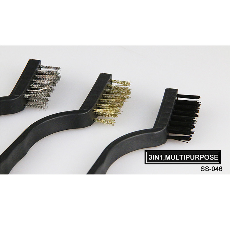 SUNSHINE četka za popravak matične ploče zlato/srebro/antistatički 3u1 četka za čišćenje fina četka za popravak mekana četka