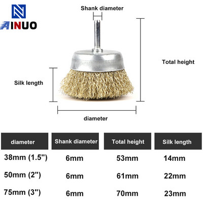 Četka od čelične žice Četke od mjedene čaše/preklopa/olovke Bušilice Rotacijski alati Uklanjanje metalne hrđe Četka za poliranje Alat za uklanjanje rđe