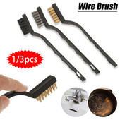 Stiepļu suka rokas tērauda misiņa neilona metāla rūsas krāsas noņemšanas līdzeklis virsmas tīrīšanai, nerūsējošā tērauda daudzfunkcionāls grila tīrīšanas rīks