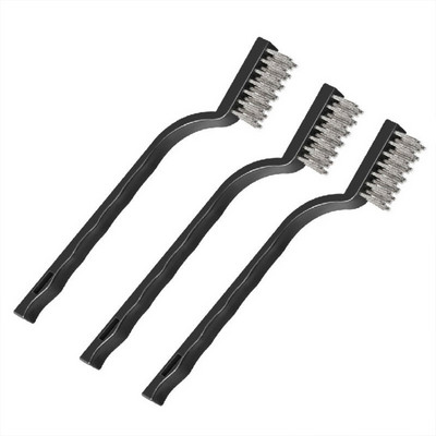 RYRA 1/3PCS Mini Remove Rust Brush Brass Cleaning Polishing Metal Brushes Brass Wire Steel Wire Nylon Brush Clean Tools Home Kit