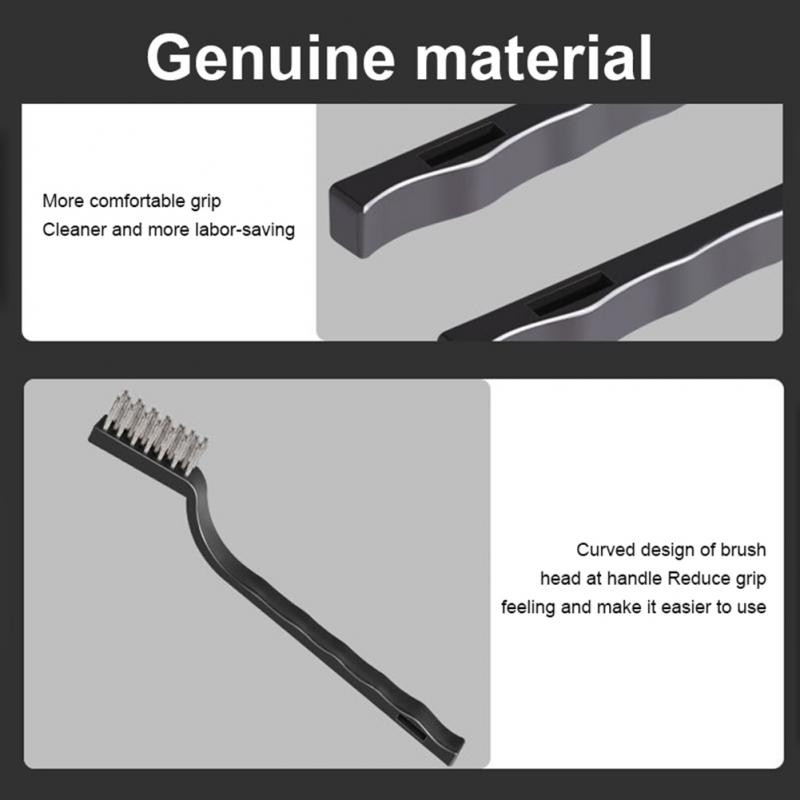 RYRA 1/3PCS Mini Remove Rust Brush Brass Cleaning Polishing Metal Brushes Brass Wire Steel Wire Nylon Brush Clean Tools Home Kit
