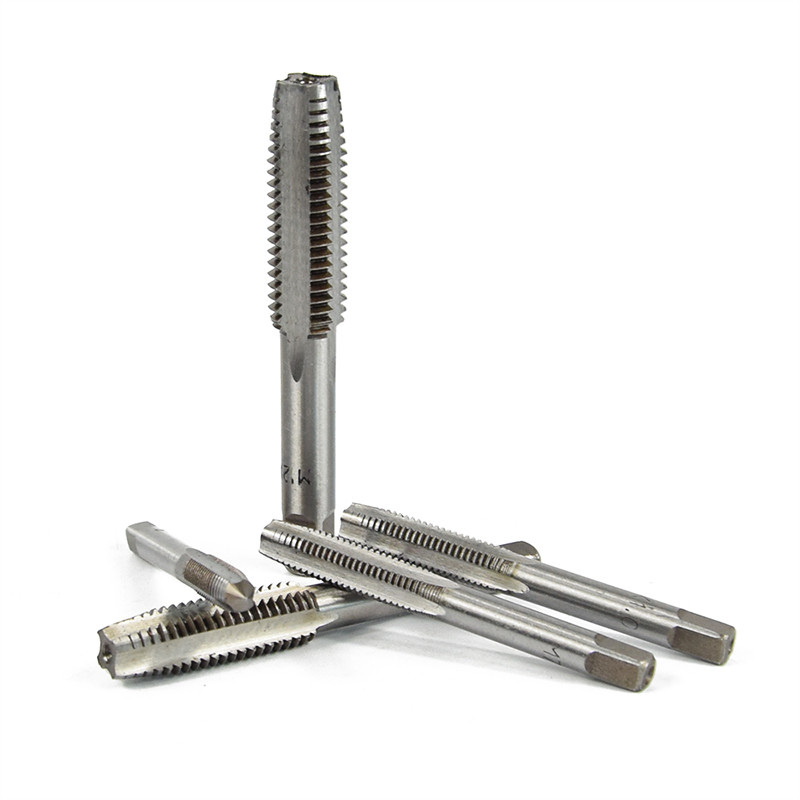 6db M6 M7 M8 M10 M12 Menetes csavarkulcs készlet Volfrámacél csavarmenet menetfúró fúrófej fémmegmunkáláshoz, metrikus kézi menetfúrókhoz