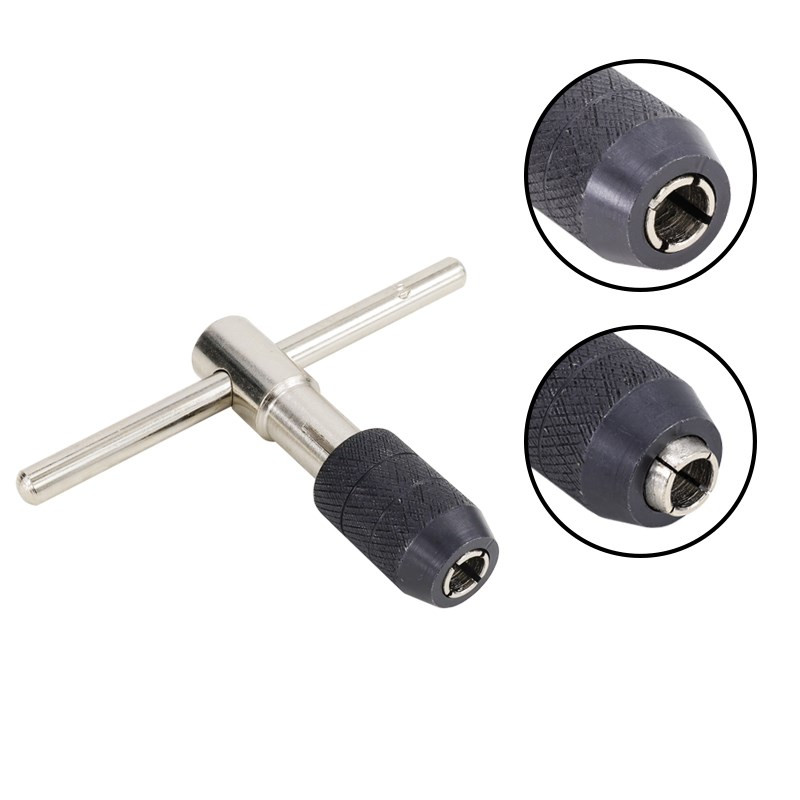 Ključ za navojnu nareznicu s podesivom T-ručkom M3-M6 M5-M8 M6-M12 Strojni vijak Navoj Metrički utični navojni navoj Ručni alat strojara