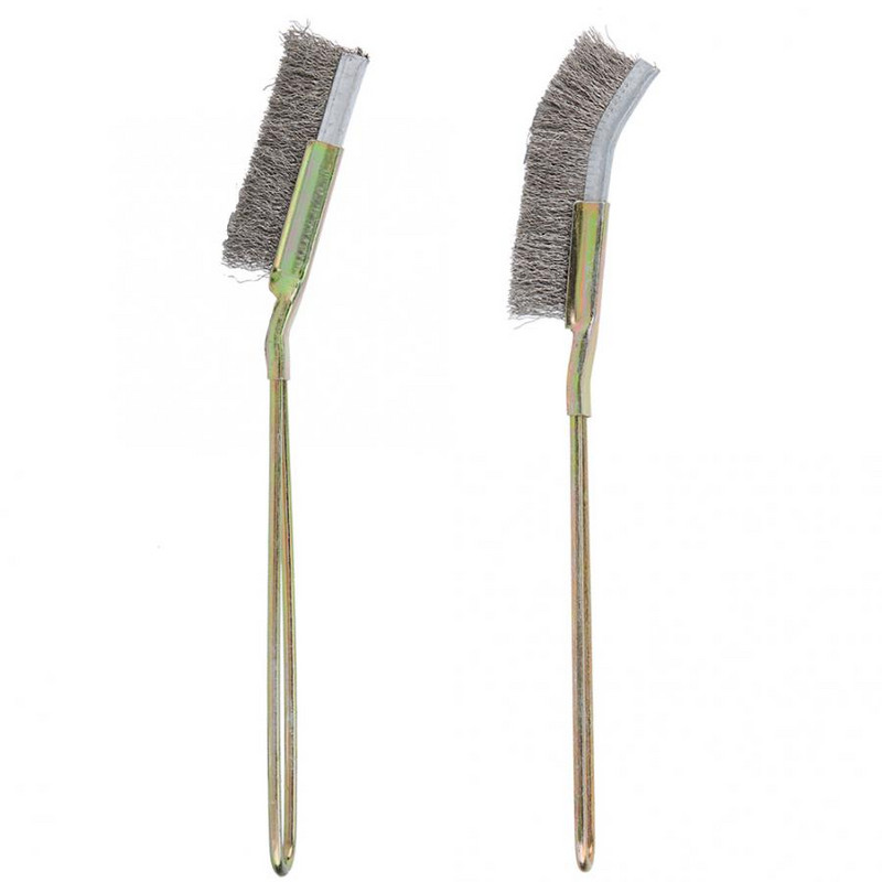 Curbat/Drept Oțel Moale Perie Bonsai Instrument de curățare a grădinii Unelte de mână Perii pentru îndepărtarea ruginii sigure și ecologice
