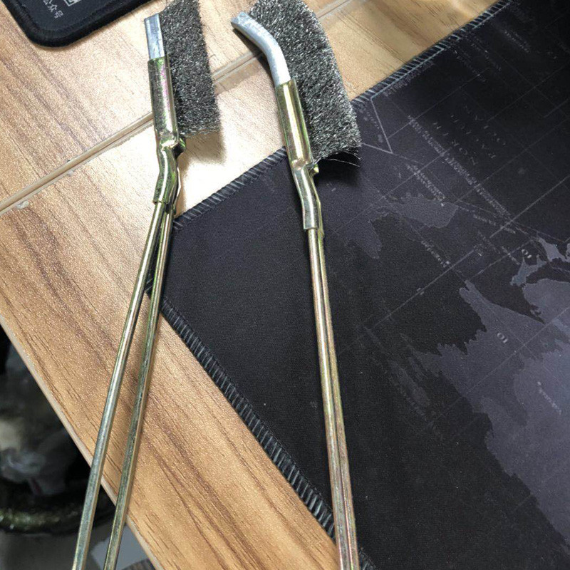 Curbat/Drept Oțel Moale Perie Bonsai Instrument de curățare a grădinii Unelte de mână Perii pentru îndepărtarea ruginii sigure și ecologice