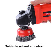 65/75 mm-es acélkefe Fémkefe M10 fémpolírozáshoz Rozsdamentesítő drótkerékkefe tárcsa sarokcsiszoló tartozékokhoz