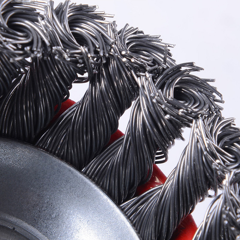 65/75 mm-es acélkefe Fémkefe M10 fémpolírozáshoz Rozsdamentesítő drótkerékkefe tárcsa sarokcsiszoló tartozékokhoz