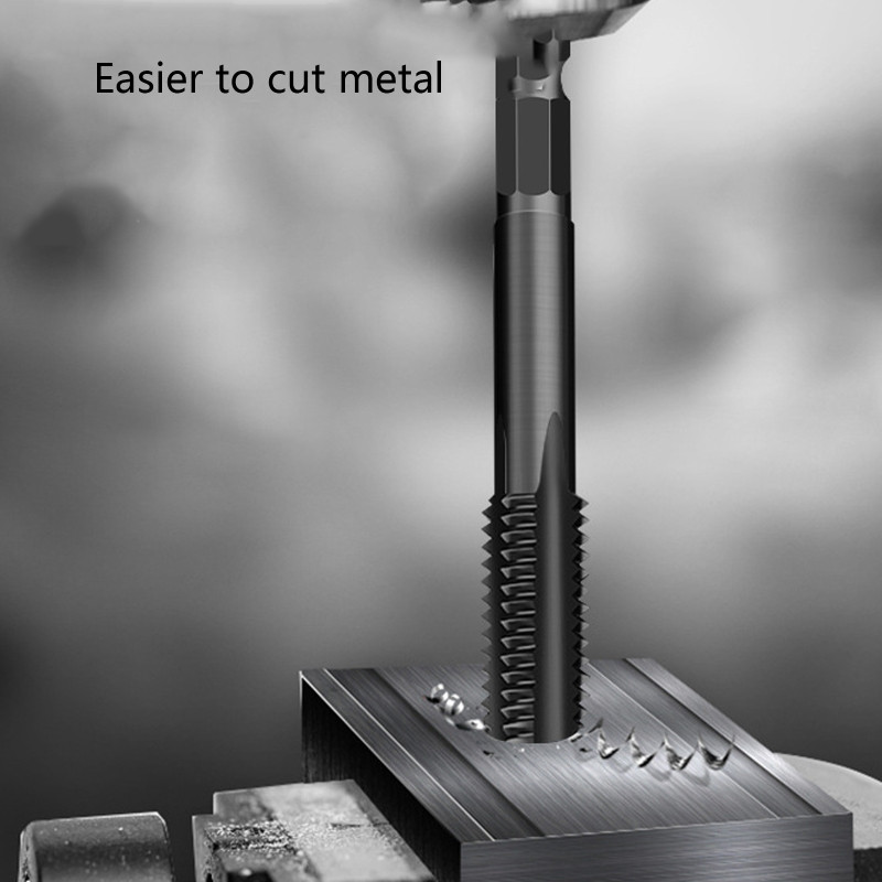 Robinet cu filet pentru mâna stângă placat cu titan M3 M4 M5 M6 M8 M10 M12 Robinet metric pentru mână