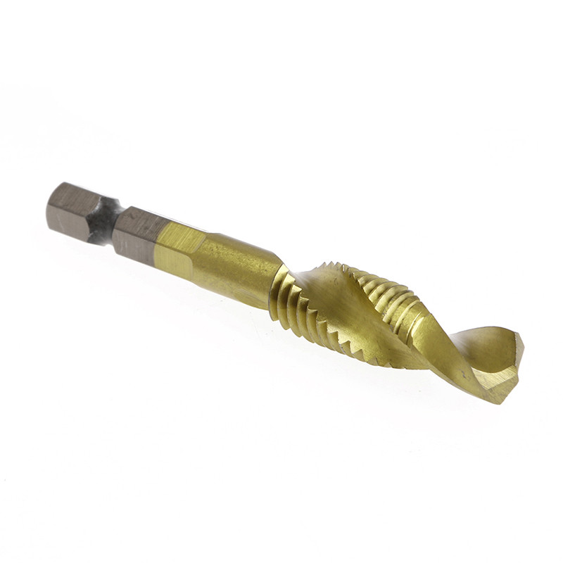 6 τεμ./Σετ HSS4241 για τρυπάνια με επίστρωση ΤΙΤΑΝΙΟΥ Εξαγωνικό στέλεχος σπειροειδής βρύση M3-M10