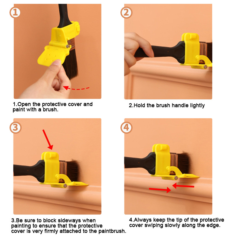 Daugiafunkcis dažų šepetys Vidaus sienos kampo uždarymo kraštas Stogo dažų ritininiai šepečiai Dažų kirpimo rankiniai įrankiai