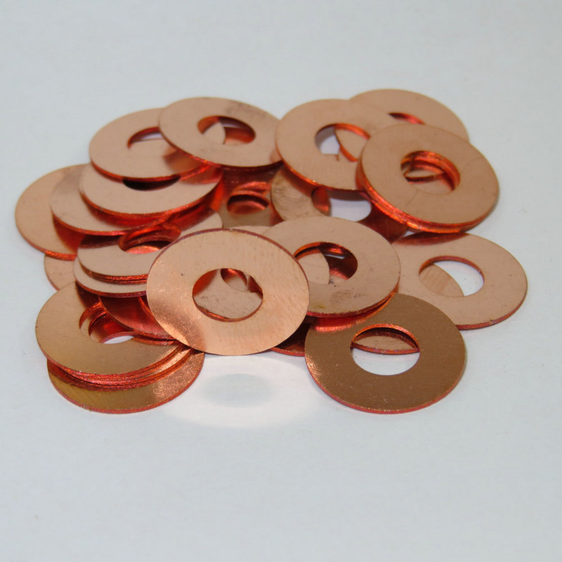 8 suuruses kokkuklapitavad noad messingist / pronksseibist tihvti seibid noavalmistaja jaoks, 10 tk.