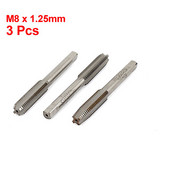 3 gab. M5x0,8 mm Metriskie vītņu krāni Skrūvējamā urbja uzgaļu komplekts Taisns Flute Taps Taps Rokas instrumenti 3 Flutes Apakšējā konusveida roka