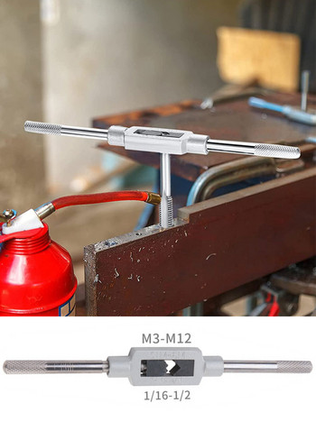 8 бр./компл. M3-M12 ключ за кран T-образна ръкохватка държач за кран с тресчотка Комплект свредла Инструменти за ръчно нарязване на резба Метричен винт Комплект спирални свредла