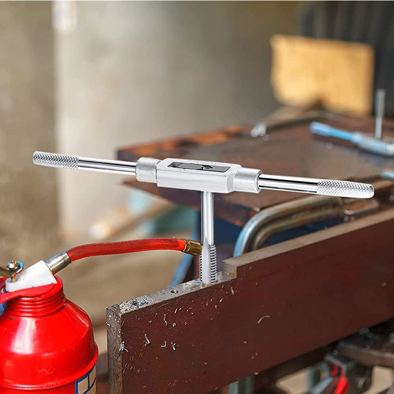 8 tk/komplekt M3-M12 kraanmutrivõti T-käepide põrkkraani hoidik puurikomplekt Käsikeermestamise tööriistad meetermõõdustik kruvikeermega kruvikeermega puuritera komplekt