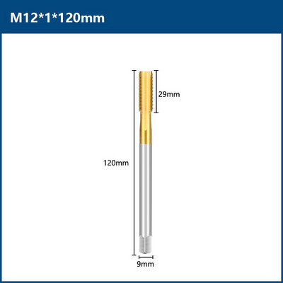 Burghiu cu filet M2-M12 Filet HSS Flaut drept 90-150 Lungime metrică Masina robinet pentru unelte metalice de filetat