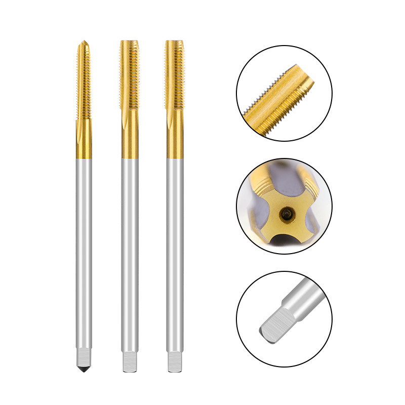 Burghiu cu filet M2-M12 Filet HSS Flaut drept 90-150 Lungime metrică Masina robinet pentru unelte metalice de filetat