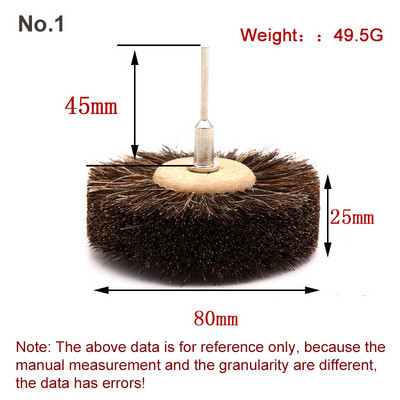 1db Csiszoló szizálszál vagy lószőrkefe Polírozó Csiszolókorong Famegmunkálás Bútorhoz Forgófúró szerszámok