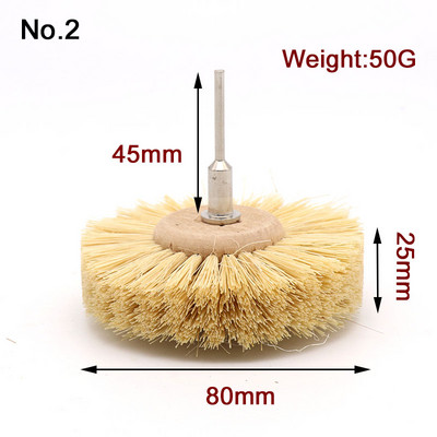 1db Csiszoló szizálszál vagy lószőrkefe Polírozó Csiszolókorong Famegmunkálás Bútorhoz Forgófúró szerszámok