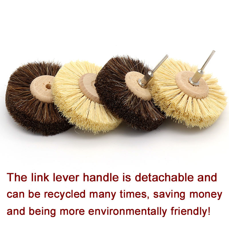 1db Csiszoló szizálszál vagy lószőrkefe Polírozó Csiszolókorong Famegmunkálás Bútorhoz Forgófúró szerszámok