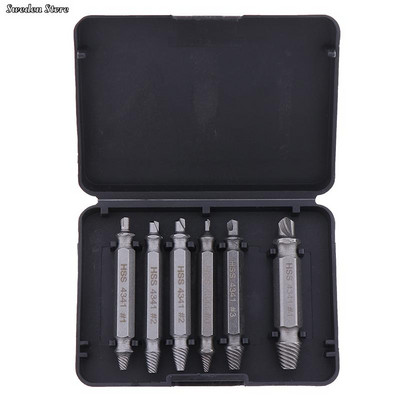 6 ΤΕΜ. Χρήσιμο σετ τρυπανιών εξολκέα χρυσού M3-M10 Οδηγός εύκολης εξόδου Σπασμένες βίδες Damag Εργαλεία χειρός αφαίρεσης μπουλονιών