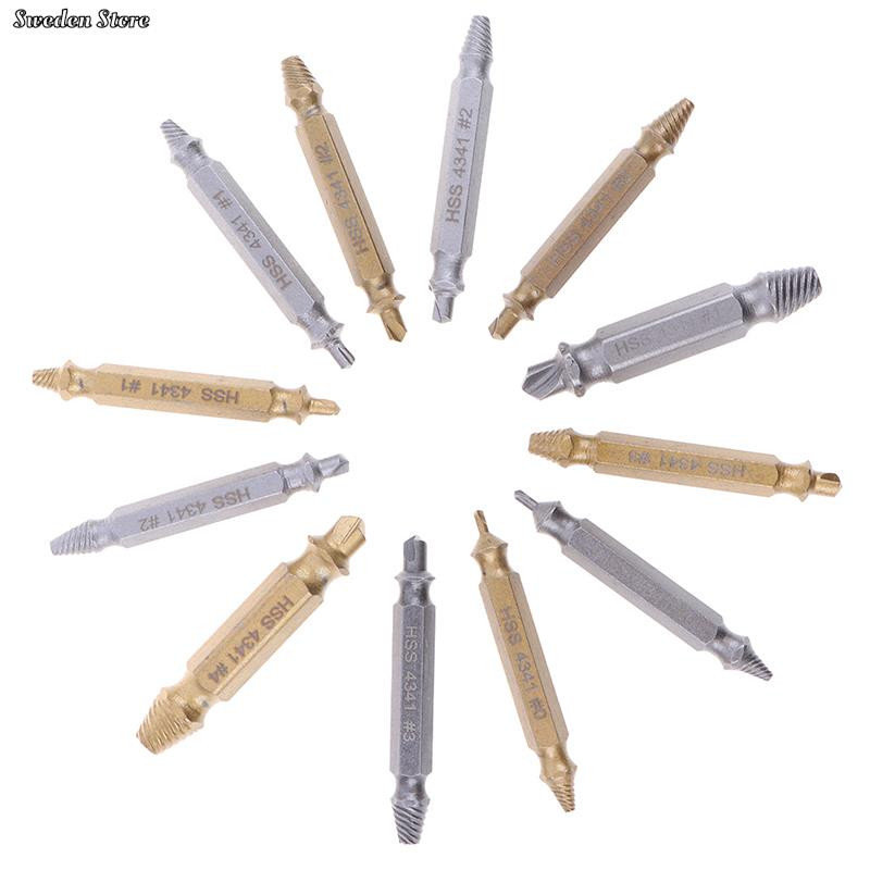 6 ΤΕΜ. Χρήσιμο σετ τρυπανιών εξολκέα χρυσού M3-M10 Οδηγός εύκολης εξόδου Σπασμένες βίδες Damag Εργαλεία χειρός αφαίρεσης μπουλονιών
