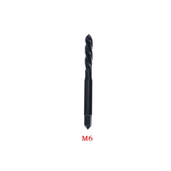 1PC машинна винтова резба Черен азотиран спирален метричен метчик Комплект свредла M3-M12 Високоскоростни стоманени спираловидни метчици