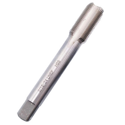 1 db 9/16-24 menetfúró UNEF HSS egyenes fogantyú horony jobb kézi fúró kerek nagy sebességű acél szerszámkészlet