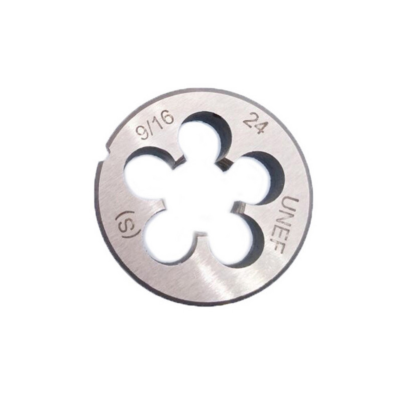 1 db 9/16-24 menetfúró UNEF HSS egyenes fogantyú horony jobb kézi fúró kerek nagy sebességű acél szerszámkészlet