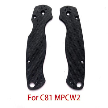 1 pair G10 Blade Handle Patch for Para 2 C81 Spider Knife Patch Material DIY Accessories