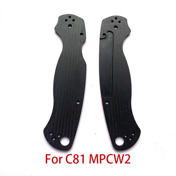 1 pair G10 Blade Handle Patch for Para 2 C81 Spider Knife Patch Material DIY Accessories
