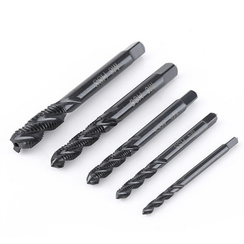 5 vnt Sraigtinių srieginių srieginių antgalių rinkinys azotinis kompozicinis pneumatinis srieginis srieginis srieginis srieginis kūgis Sraigtinis kūgio komplektas Sraigtiniai kūgiai ausims