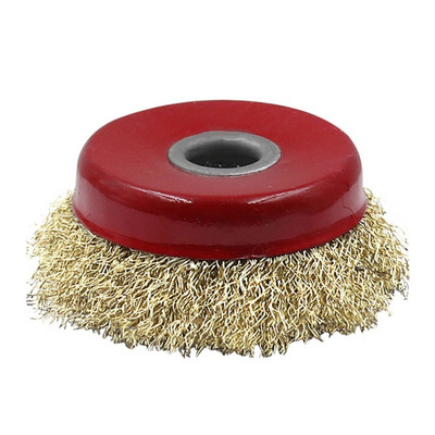 Cupă de sârmă compactă Perie Bol Cupă Sârmă de oțel Roată Cupă Montare perie pentru polizor unghiular Orificiu de îndepărtare a vopselei 10/16mm