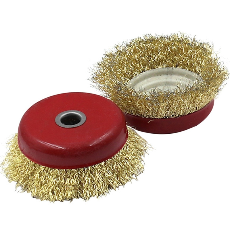 Cupă de sârmă compactă Perie Bol Cupă Sârmă de oțel Roată Cupă Montare perie pentru polizor unghiular Orificiu de îndepărtare a vopselei 10/16mm
