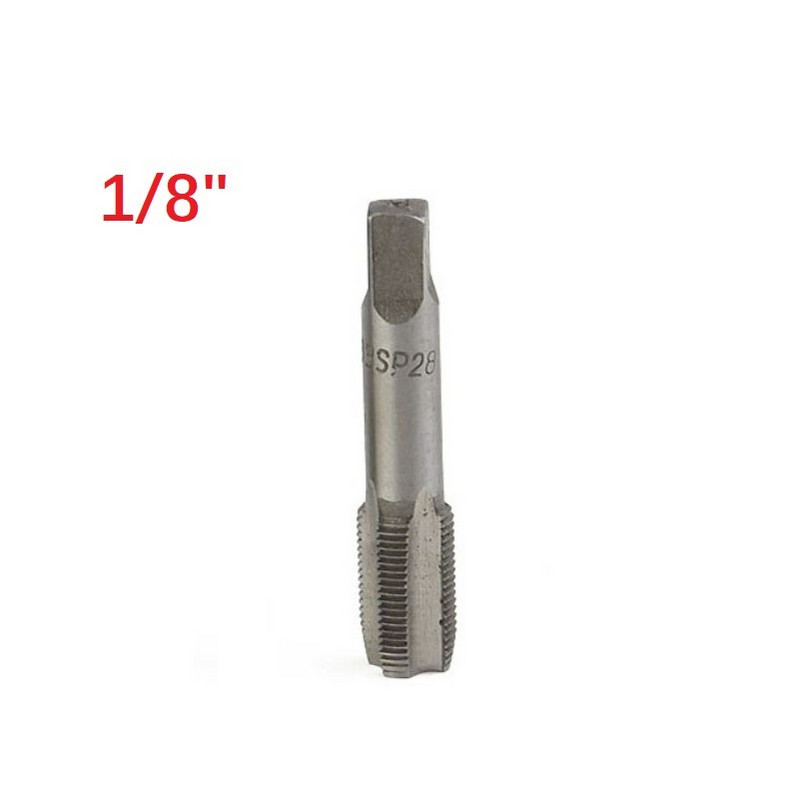 2 db G1/8 G1/4 acél kúpos csőcsap Fém csavarmenet Vágószerszámok kézi kézi szerszámokhoz Javítószerszámok Tartozékok