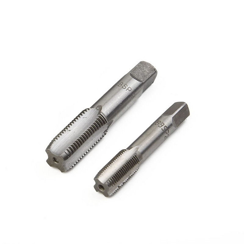 2 db G1/8 G1/4 acél kúpos csőcsap Fém csavarmenet Vágószerszámok kézi kézi szerszámokhoz Javítószerszámok Tartozékok