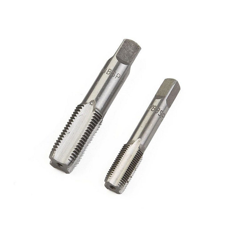 2 db G1/8 G1/4 acél kúpos csőcsap Fém csavarmenet Vágószerszámok kézi kézi szerszámokhoz Javítószerszámok Tartozékok
