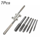 Σετ κλειδιών απλής βρύσης M4-M12 6 τμχ Κρεμαστό με σπείρωμα Χειροκίνητο Σετ κλειδιού πατήματος Μηχάνημα Βιδωτή κλωστή Μετρικό βύσμα βρύσης Εργαλεία επεξεργασίας μετάλλων