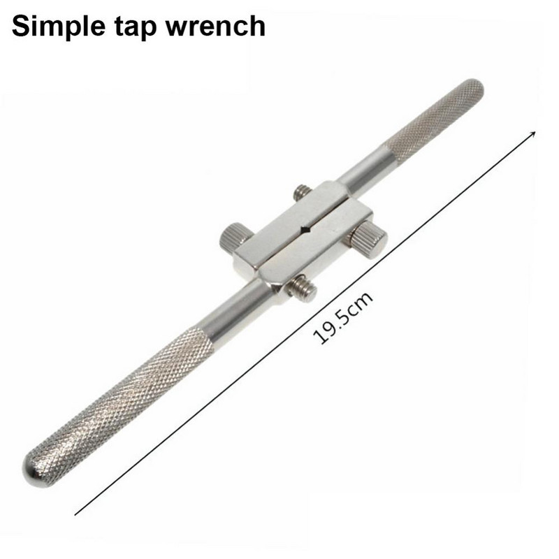 Σετ κλειδιών απλής βρύσης M4-M12 6 τμχ Κρεμαστό με σπείρωμα Χειροκίνητο Σετ κλειδιού πατήματος Μηχάνημα Βιδωτή κλωστή Μετρικό βύσμα βρύσης Εργαλεία επεξεργασίας μετάλλων