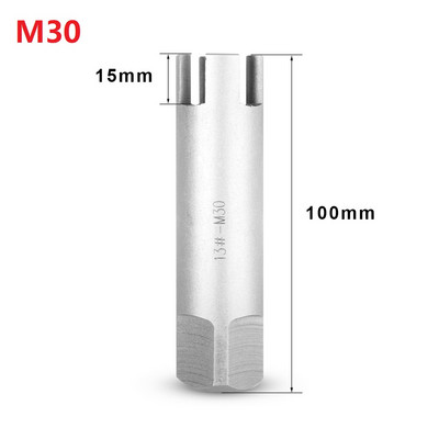 1vnt M12-M30 sulaužytų čiaupų ištraukiklio vadovas Lengvas laidas, pažeistas varžtas, varžtų nuėmimo įrankis, gręžimo antgalių taisymo įrankis