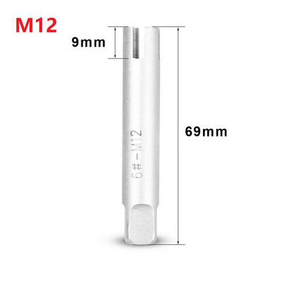 1vnt M12-M30 sulaužytų čiaupų ištraukiklio vadovas Lengvas laidas, pažeistas varžtas, varžtų nuėmimo įrankis, gręžimo antgalių taisymo įrankis