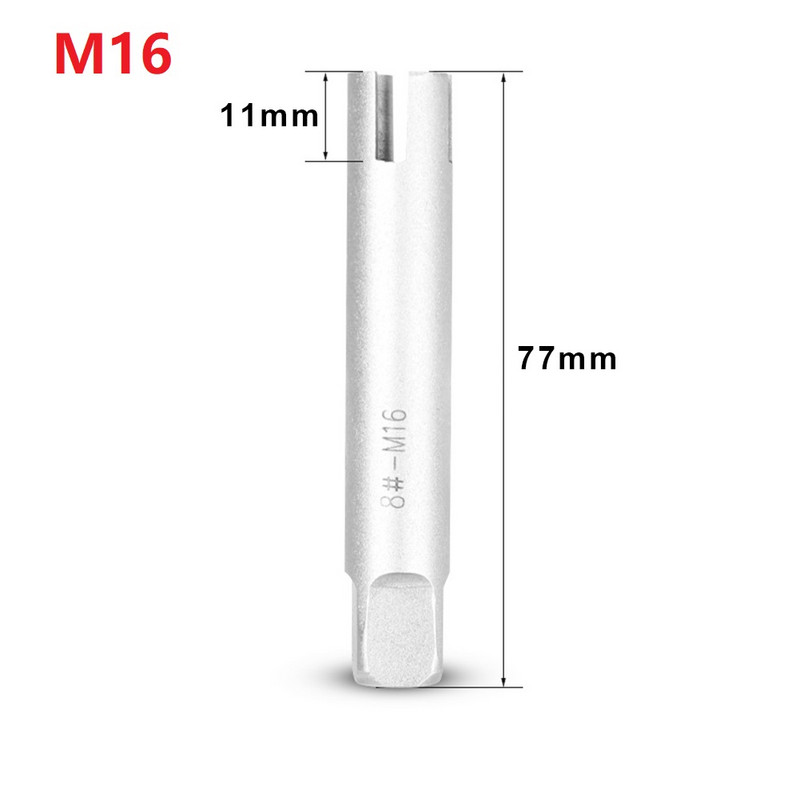 1vnt M12-M30 sulaužytų čiaupų ištraukiklio vadovas Lengvas laidas, pažeistas varžtas, varžtų nuėmimo įrankis, gręžimo antgalių taisymo įrankis