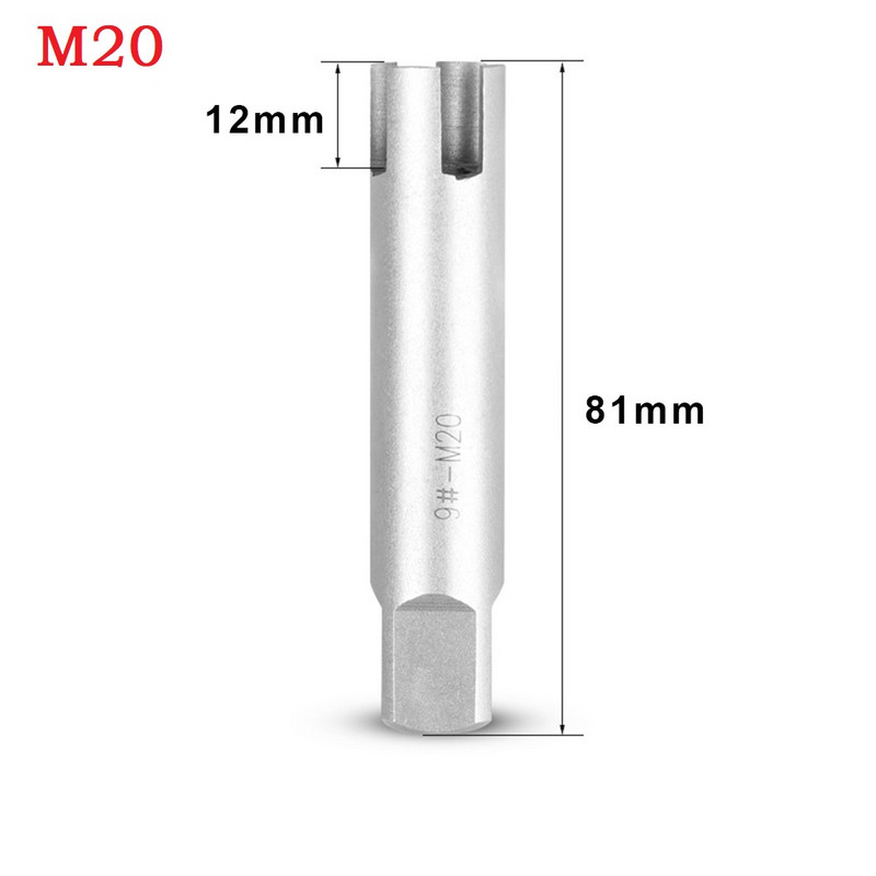 1vnt M12-M30 sulaužytų čiaupų ištraukiklio vadovas Lengvas laidas, pažeistas varžtas, varžtų nuėmimo įrankis, gręžimo antgalių taisymo įrankis