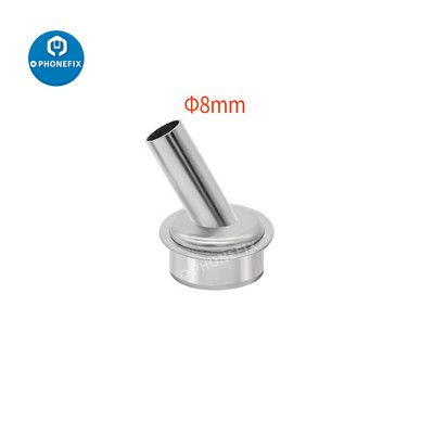 1 kom 45 stupnjeva savijena zakrivljena toplinska mlaznica 2/4/6/8/10 mm mlaznice pištolja za vrući zrak za QUICK 861DW stanicu za lemljenje, rukavac mlaznice za zavarivanje