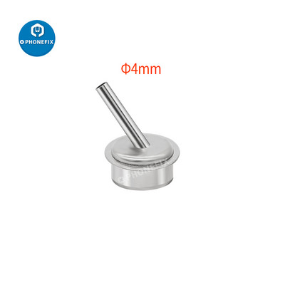 1 kom 45 stupnjeva savijena zakrivljena toplinska mlaznica 2/4/6/8/10 mm mlaznice pištolja za vrući zrak za QUICK 861DW stanicu za lemljenje, rukavac mlaznice za zavarivanje