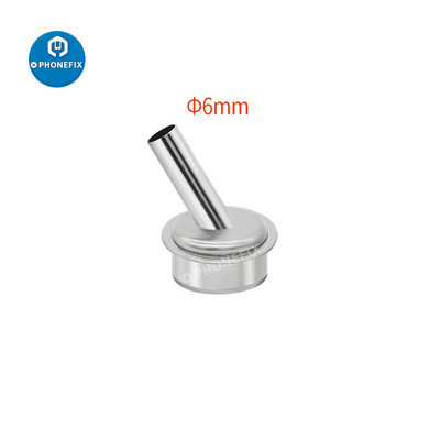 1 kom 45 stupnjeva savijena zakrivljena toplinska mlaznica 2/4/6/8/10 mm mlaznice pištolja za vrući zrak za QUICK 861DW stanicu za lemljenje, rukavac mlaznice za zavarivanje